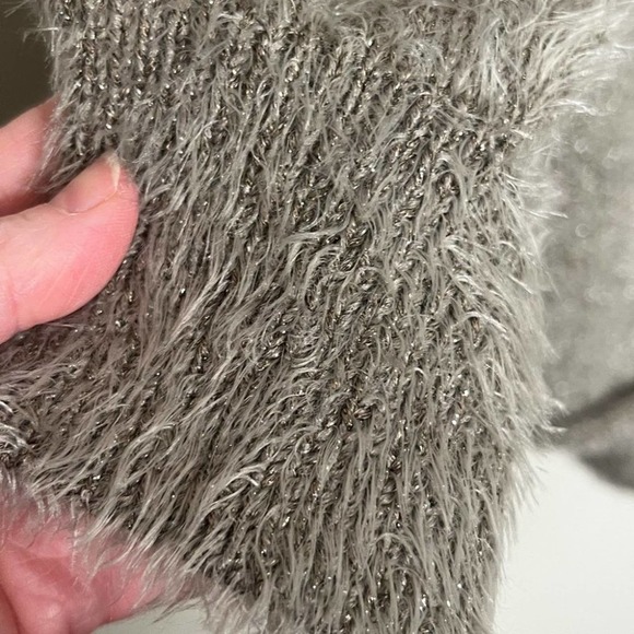 Soft Surroundings XL Subtle Shimmer Pullover Eyelash Fuzzy Soft Cozy Sweater - Picture 7 of 15